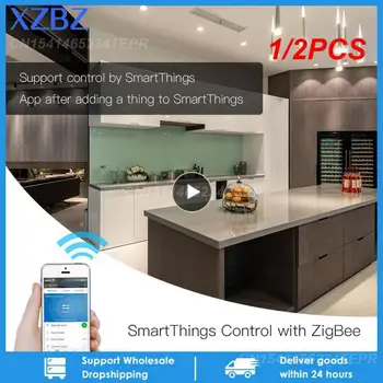 1/2VNT ZigBee 3.0 Smart Lizdo Kištukas su 2 USB Sąsaja, Nuotolinio Valdymo Balsu Dirbti su SmartThings Wink Echo Plius ir Dauguma