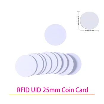 13.56 MHz IC UID RDA Smart Chip Skaityti, Rašyti Perrašomieji Klonas Kopijuoklis Žymeklį NFC popierinės kopijavimo aparatų matricos Simbolinis 1K S50 Permainingi Klavišą Kortelės 25MM