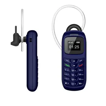 1pc Mobilųjį Telefoną 0.66 Colių Ausinės Rinkiklis Su Ausies Kabliuko Telefonas Dual Kortelės Dvejopo Laukimo Mini Mobilusis Telefonas Dialer Didmeninės