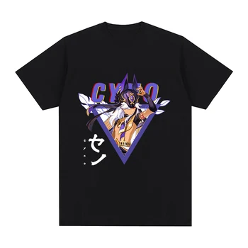 2023 Naujas Moterų Marškinėliai Anime Genshin Poveikio Trumpas Rankovės marškinėliai Moteriška Harajuku Grafinis Y2k Drabužius, Vintage Hip-Hop Vasara Viršų