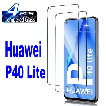 4Pcs Grūdintas Stiklas Huawei P40 E Lite P20 P50 30 Lite Psmart Z 2019 2020 Screen Protector, Stiklo Plėvelė