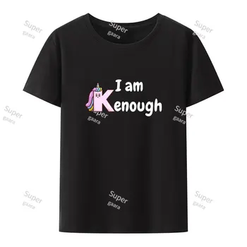 Aš Esu Kenough Temą Modalinis Vyrams Skirtas Trumpas Rankovės Marškinėliai T-shirt marškinėliai Vyras Drabužių Grafinis Streetwear Moterų Y2k Moteris