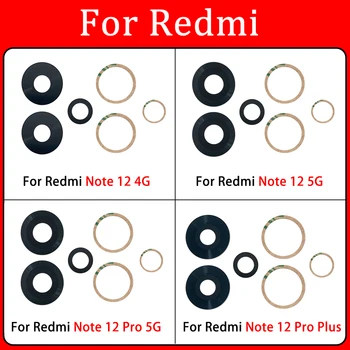 Galiniai Atgal Kameros Stiklo Lęšis Xiaomi Redmi 12 Pastaba 4G Pro 5G / Redmi 12 Pastaba Pro Plius Pakeitimas klijuojamas Lipdukas