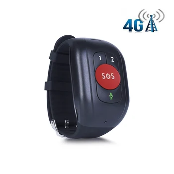 IP67 atsparus Vandeniui 4G LTE GSM Vyresnio amžiaus SOS Mygtuką, Apyrankės, Apyrankių Avarinės Signalizacijos GPS Sekimo Širdies ritmas, Kraujo Spaudimo Monitorius