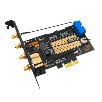M. 2 Wifi Modulis PCIE X1 / USB 3.0 Išplėtimo Plokštę 4 Antenos NANO SIM Lizdas NGFF B Mygtuką, 30x42/52 3G, 4G, 5G M2 Bevielio ryšio Modulis