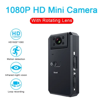 MD90 Mini Kamera 1080P vaizdo Kamera Naktinio Matymo Lauko Sporto DV Voice Vaizdo įrašymo Veiksmų HD WI-fi, Kamera, Diktofonas