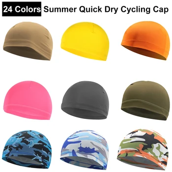 Quick Dry Dviračių Bžūp Vasaros Unisex Veikia Skrybėlę Anti-UV Kalnų Dviračių Skrybėlę Kovos su Prakaito Motociklo Vidinis Dangtelis Lauko Sporto Skrybėlę