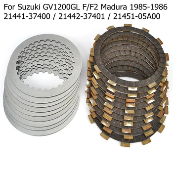 Sankabos Frikcinių Diskų Plokštelės Komplektas Suzuki GV1200GL F/F2 Madura 1985 1986 21441-37400 21442-37401 21451-05A00