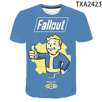 Vault Tec Žaidimų Vaizdo Žaidimas Fallout Marškinėliai Vyrams, Moterims, Vaikams Laisvalaikio Mada Vault-Tec Berniukas Mergaitė Vaikai Streetwear Priežastinis Drabužiai