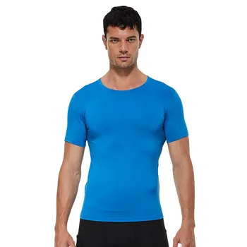 Vyrai Suspaudimo Dry Fit Marškinėliai Sportiniai marškinėliai Gimnastikos Fitneso Drabužių Naudotis Kultūrizmo Mokymo Veikia Kietosios Rashguard Marškiniai