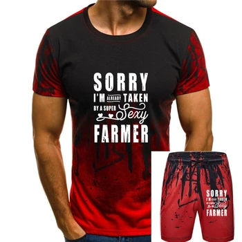 Vyrų marškinėlius Ūkininkas atsiprašau, aš imtis karšto Atspausdintas T-Shirt tees viršų